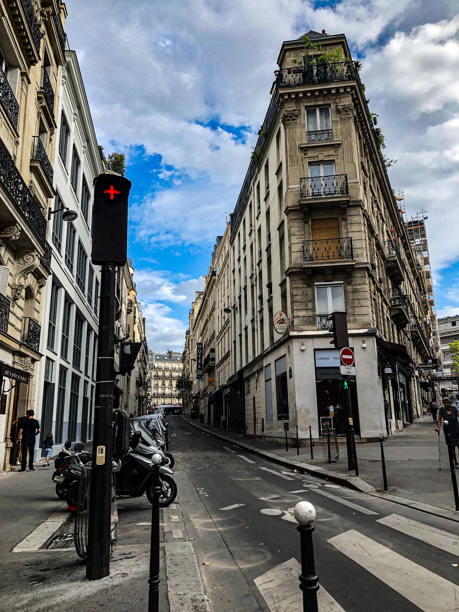 the street with our apartment!